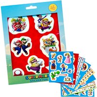 8 Super Mario Stickerbögen im Set, je 22cm x 16cm von Javoli