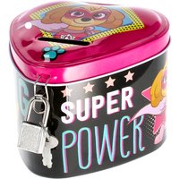 Paw Patrol Super Power Spardose mit Schloss, 9,5cm x 8,5cm von Javoli