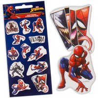 Spiderman Stickerbogen mit 12 Stickern, 17cm x 9,5cm von Javoli