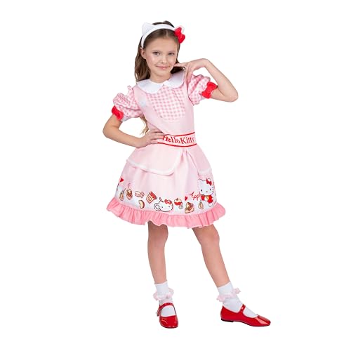 Jazwares Costume Play Hello Kitty Offizielles Halloween-Kleid für Jugendliche – Premium-Qualität bedrucktes Kleid mit Stirnband Jazwares Costume Play Hello Kitty Offizielles Halloween-Kleid für Jugendliche – Premium-Qualität bedrucktes Kleid mit Stirnband von Jazwares Costume Play