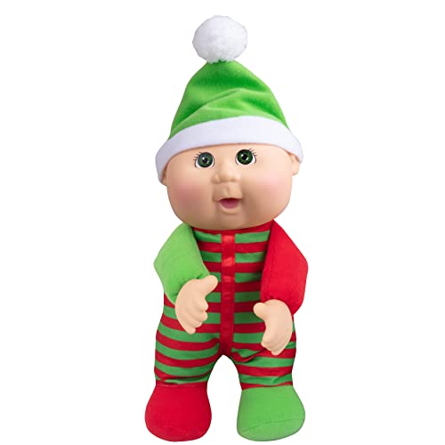 Cabbage Patch Kids Cutie 22,9 cm Kane The Christmas Elf - Officially Licensed - Collectible, Adoptable Baby Doll Toy for Kids, Girls, Boys - 9 Inches von Jazwares