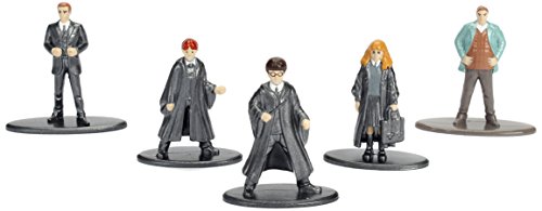 Harry Potter 5er Pack - Nano Metalfigs 4cm Sammelfigur 98666 detailgetreue Gestaltung, aus hochwertigem Diecast-Metall, kleine Figur perfekt für jeden Sammler von Jazwares