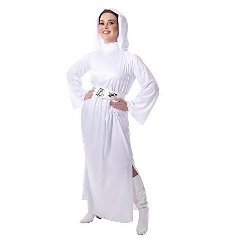 Jazwares STAR WARS Adult Princess Leia Hooded Extra Small, White (JAZ 1020-XS) von Jazwares Costume Play