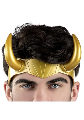Marvel Loki Kopfbedeckung Kostüm Zubehör, Gold, Standard Marvel Loki Kopfbedeckung Kostüm Zubehör, Gold, Standard von Jazwares