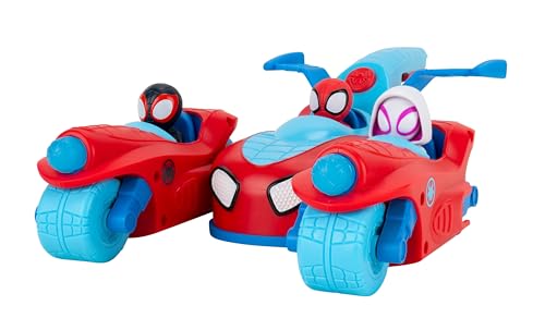 Jazwares Spidey und Seine erstaunlichen Freunde Marvel Spidey Team Split Racer – 21,6 cm DREI-in-Eins-Fahrzeug mit Web-Darts, Soundeffekten und Sätzen Jazwares Spidey und Seine erstaunlichen Freunde Marvel Spidey Team Split Racer – 21,6 cm DREI-in-Eins-Fahrzeug mit Web-Darts, Soundeffekten und Sätzen von Jazwares