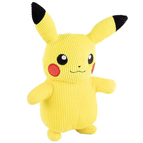 Pokémon PKW2389 - 20 cm Select Plüsch - Cord Pikachu, offizielles Pokémon Plüsch von Jazwares