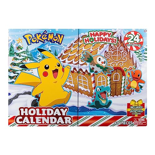Pokémon PKW3066 - Battle Figure Adventskalender 2023, offizieller Pokémon Kalender mit 24 Überraschungen, ab 4 Jahren von Jazwares