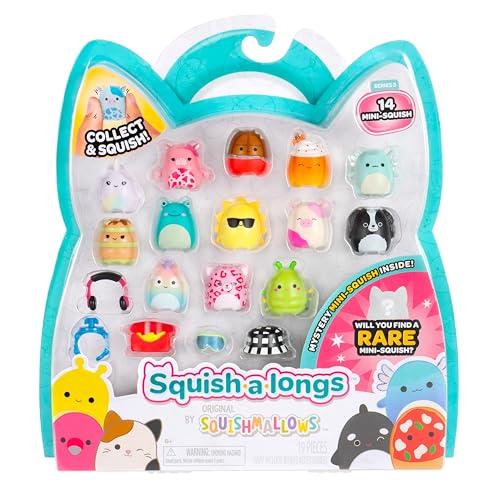 Squish-a-longs SQAL0031-14er Pack, enthält 14x 2,5 cm Mini-Squish mit 4X Accessoires, 1x Ring und 1x Collectors Guide (Welle 3, Stil 1)- Sammeln, Tauschen und Spielen Squish-a-longs SQAL0031-14er Pack, enthält 14x 2,5 cm Mini-Squish mit 4X Accessoires, 1x Ring und 1x Collectors Guide (Welle 3, Stil 1)- Sammeln, Tauschen und Spielen von Squish-a-longs