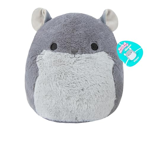 Squishmallows Squishmallow FuzzAMallows Plüschtier Miper die Chinchilla 30 cm Kuscheltiere von Jazwares