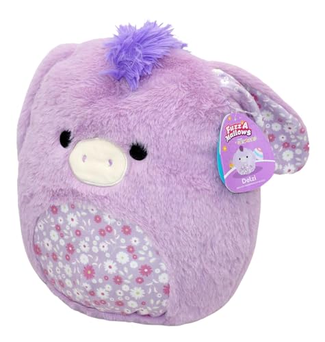 Jazwares Squishmallows – 30 cm P18 Fuzz A Mallows Plush – Delzi Donkey (1885503) von Jazwares