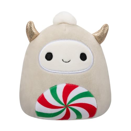 Squishmallows Squishmallow Plüschtier Weißer Weihnachts-Yeti mit Pfefferminzbauch 12 cm Kuscheltiere von Jazwares