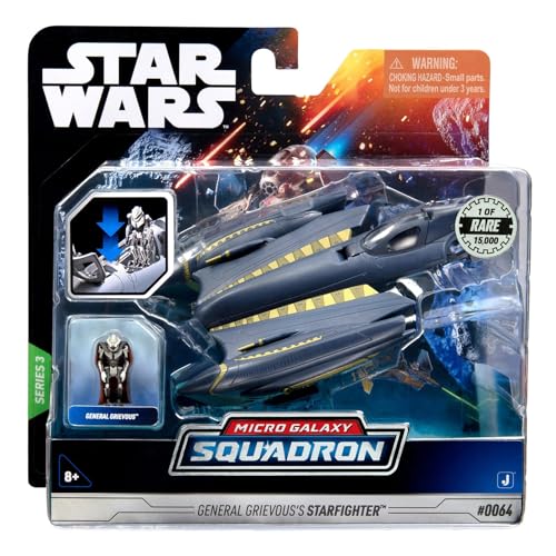 Star Wars Micro Galaxy Squadron Series 3 General Grievous's Starfighter Rare 1 of 15000 von Jazwares