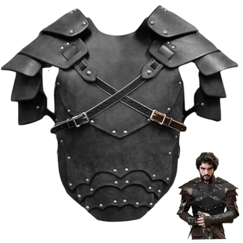 Jcasbdn Mittelalterliche Ritterpanzerung, PU Leder -Brustpanzerung für Männer, einstellbar Jcasbdn Mittelalterliche Ritterpanzerung, PU Leder -Brustpanzerung für Männer, einstellbar von Jcasbdn