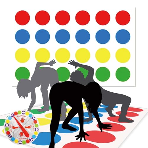 JcvPot Twister Spiel Für Kinder, Twister-Spiel Mit Spielmatte, Twister Für Kinder Und Erwachsene, Geschicklichkeitsspiel, Lustiges Partyspiel Für Kindergeburtstage Und Familienaktivitäten JcvPot Twister Spiel Für Kinder, Twister-Spiel Mit Spielmatte, Twister Für Kinder Und Erwachsene, Geschicklichkeitsspiel, Lustiges Partyspiel Für Kindergeburtstage Und Familienaktivitäten von JcvPot