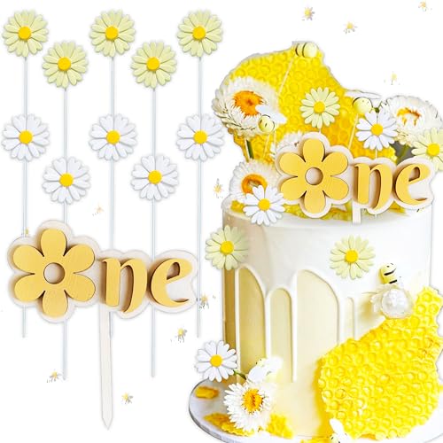 JeVenis Daisy Cake Topper Daisy Birthday Decorations Daisy Cake Decoration One Cake Topper Daisy Party Decorations Daisy One Cake Topper von JeVenis