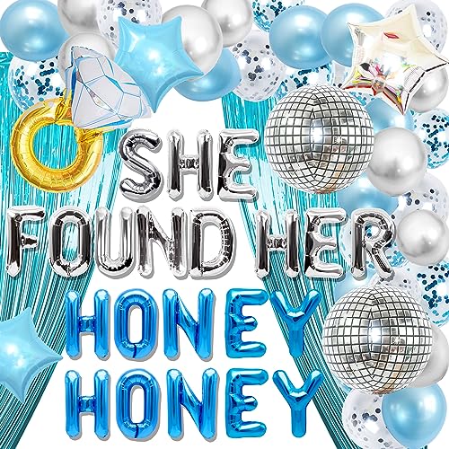 JeVenis Luftballons mit Aufschrift "She Found Her Honey Bridal Shower She Found Her Honey Honig", Mamma Mia Junggesellinnenabschied, Ballon, letzte Disco, Junggesellinnenabschied, Tanzende Queens von JeVenis