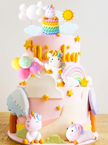 JeVenis Luxuriös Einhorn Torten Deko Für Mädchen Einhorn Kuchen Topper Einhorn Geburtstag Decor Kinder Mädchen JeVenis Luxuriös Einhorn Torten Deko Für Mädchen Einhorn Kuchen Topper Einhorn Geburtstag Decor Kinder Mädchen von JeVenis