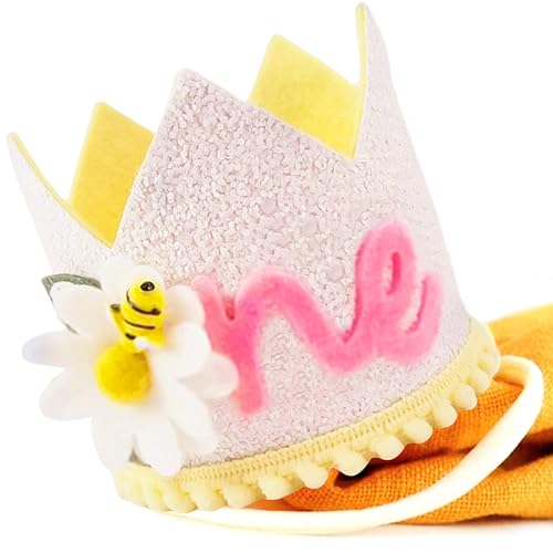 JeVenis Rosa Happy 1st Bee Day Hut First Bee Day Crown Hat Happy 1st Bee Day Party Supplies Favors Fun To Bee One Party Supplies Favors von JeVenis