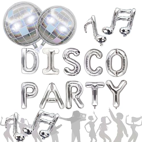 JeVenis Disco Party Luftballons Disco Fever Party Dekoration 70er Jahre Disco Party Dekoration Disco Ball Geburtstags Dekoration von JeVenis