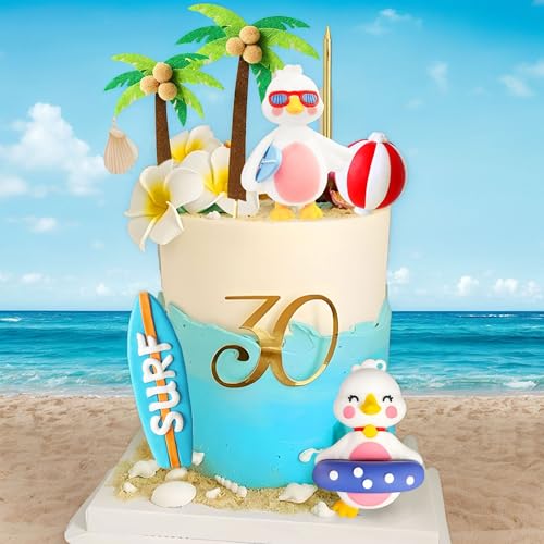 JeVenis Strand Kuchen Dekorationen Sommer Surfbrett Kuchen Topper Pool Party Kuchen Topper Luau Kuchen Dekoration Hawaii Kuchen Dekorationen für Sommer Dekoration JeVenis Strand Kuchen Dekorationen Sommer Surfbrett Kuchen Topper Pool Party Kuchen Topper Luau Kuchen Dekoration Hawaii Kuchen Dekorationen für Sommer Dekoration von JeVenis