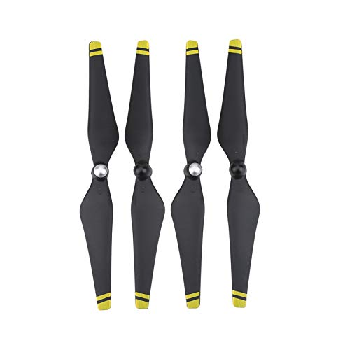 Jeanoko 2 Paar Propeller Langlebiger selbstspannender Drohnenpropeller für Phantom 3 Drone Quadcopter Zubehör(Gelb) von Jeanoko