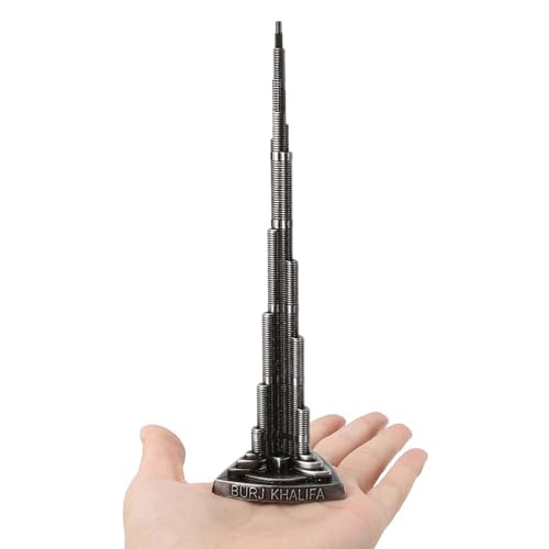 Jeanoko Gebäude Architektur Modell Burj Khalifa Turm Ornament Legierung Modell Metall Ornament Büro für Kunst Handwerk Dekor von Jeanoko