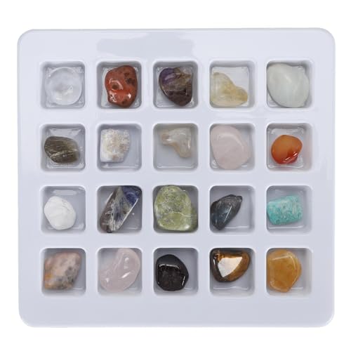 Rock Science Educational Kit, Fun Rock Mineral Collection Kit 20-teilig für (Gemischte Farbe, unbestimmter Satz 3) von Jeanoko