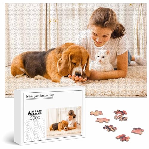 Puzzle Personalisiert mit Foto 500/1000/1500/2000/3000 Teile, Fotopuzzle selbst gestalten, Personalisierbares Geschenk von JeathFea