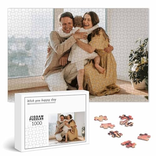 Puzzle Personalisiert mit Foto 500/1000/1500/2000/3000 Teile, Fotopuzzle selbst gestalten, Personalisierbares Geschenk von JeathFea