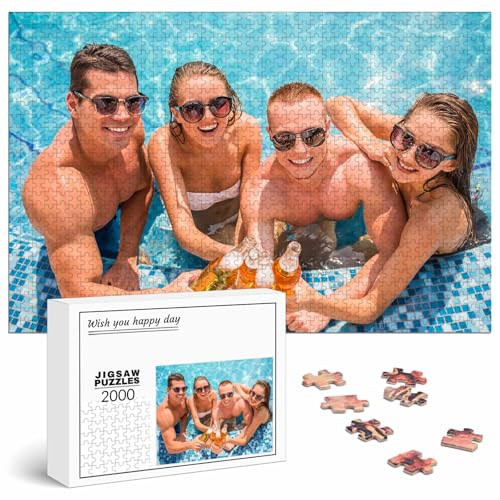 Puzzle Personalisiert mit Foto 500/1000/1500/2000/3000 Teile, Fotopuzzle selbst gestalten, Personalisierbares Geschenk von JeathFea