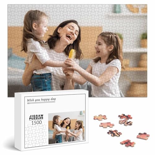 Puzzle Personalisiert mit Foto 500/1000/1500/2000/3000 Teile, Fotopuzzle selbst gestalten, Personalisierbares Geschenk von JeathFea