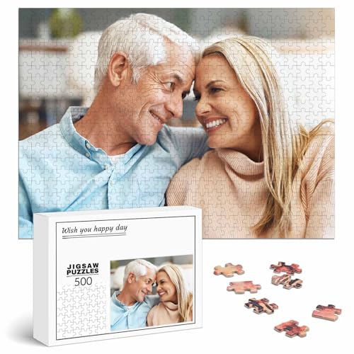 Puzzle Personalisiert mit Foto 500/1000/1500/2000/3000 Teile, Fotopuzzle selbst gestalten, Personalisierbares Geschenk von JeathFea