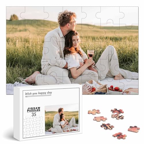 Puzzle Personalisiert mit Foto 500/1000/1500/2000/3000 Teile, Fotopuzzle selbst gestalten, Personalisierbares Geschenk von JeathFea