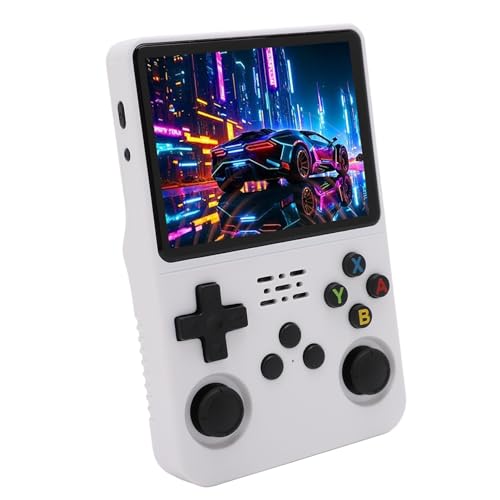 Handheld-Spielekonsole für Kinder und Erwachsene, R36S Retro-Spielekonsole mit 3,5-Zoll-IPS-Bildschirm, für RK3326-CPU, 1,5 Hz, 64 Bit, Tragbare Handheld-Videospiele mit 3500 MAh von Jectse