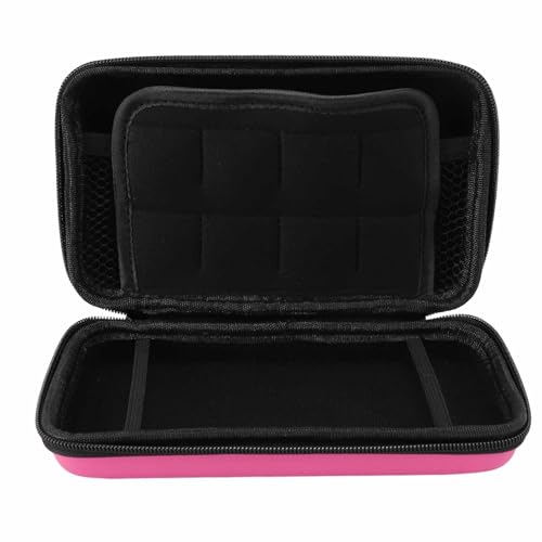 Spielkonsole Hartsc Halen Gehäuse, Tragbar mit 8 Spiel Automaten Innen Tasche, Wasser Beständige Reises Chutz Hülle für Neue 3DS XL, für Neue 3DS XL, für Neue 2DS XL (PINK) von Jectse