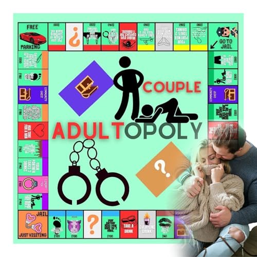 Adultopoly Board Game, Couple Adult Opoly Board Game, Adult Board, Couple Adultopoly Board Game, Couples Adult Board Game (1pcs) von Jeeeun