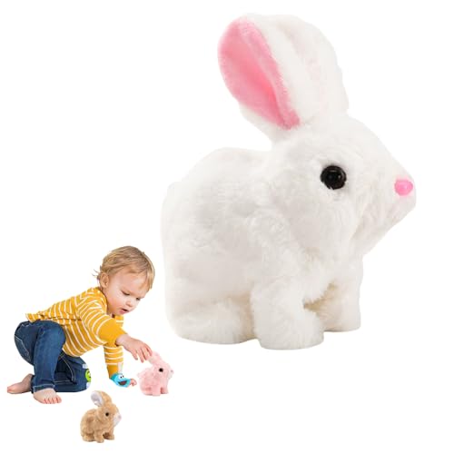 Jeeeun Bunby, Bunby - My Realistic Bunny Toy, Bunbi Realistic Bunny, Realistic Bunny Toys for Kids (White) von Jeeeun