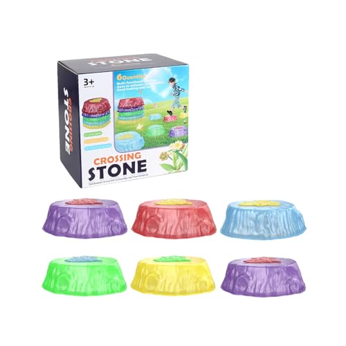 Jeeeun Light Up Stepping Stones for Kids, Stepping Stones for Kids Light Up, Luminous Stepping Stones, Kids Stepping Stones Light Up (6pcs) von Jeeeun