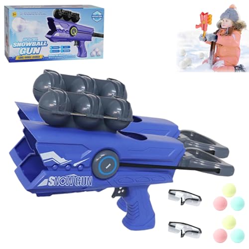 Jeeeun Snowball Launcher, Snowball Gun, Snow Toys for Kids, Snowball Maker and Launcher, Snow Toys for Kids Ages 8-12 (Blue*2) von Jeeeun