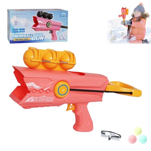 Jeeeun Snowball Launcher, Snowball Gun, Snow Toys for Kids, Snowball Maker and Launcher, Snow Toys for Kids Ages 8-12 (Orange*1) von Jeeeun