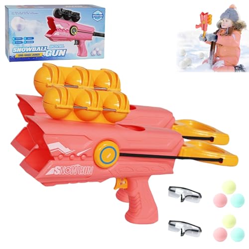 Jeeeun Snowball Launcher, Snowball Gun, Snow Toys for Kids, Snowball Maker and Launcher, Snow Toys for Kids Ages 8-12 (Orange*2) von Jeeeun