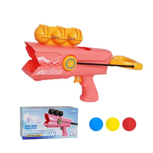 Jeeeun Snowball Shooter, Snowball Gun, Snowball Launcher Gun, Snowball Maker Kit, Christmas Parties Winter Outdoor Toys (Red) von Jeeeun