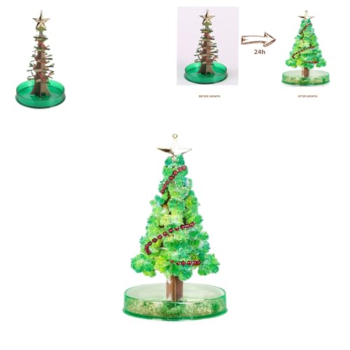 Magic Christmas Tree, Magic Crystal Tree, Crystal Grow Christmas Tree, Fun Christmas Activity for Kids, Grow A Christmas Tree Kit for Kids (A,1PCS) von Jeeeun