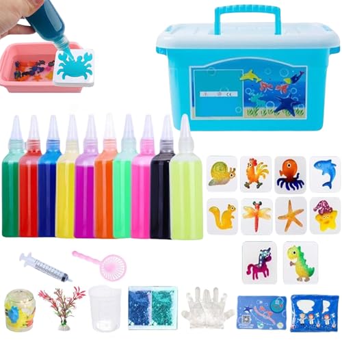 Magic Water Elf Toy Kit, Magic Elf Water Toy, Magic Water Elf, Dly Magic Squishy Maker Kit, Creative Magic Water Toy Creation Kit (10 Colors) von Jeeeun