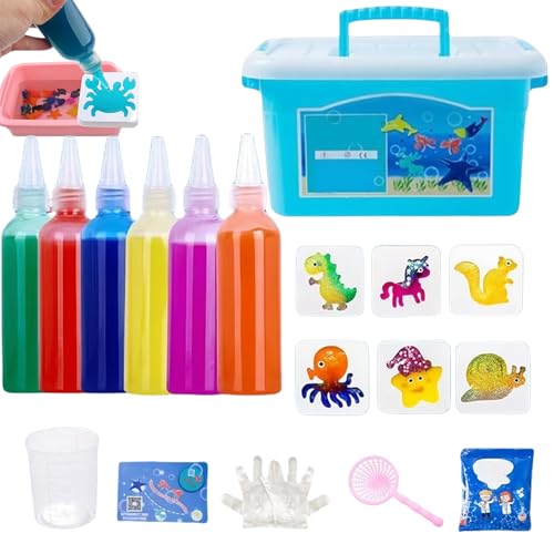 Magic Water Elf Toy Kit, Magic Elf Water Toy, Magic Water Elf, Dly Magic Squishy Maker Kit, Creative Magic Water Toy Creation Kit (6 Colors) von Jeeeun