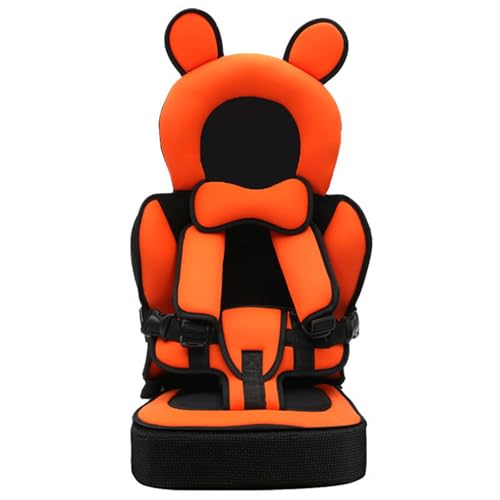 Portable Childrens Car Seat Cushion, Child Safety Car Seats, Safe & Portable Kids Car Seats Cushions for Travel (Orange) von Jeeeun