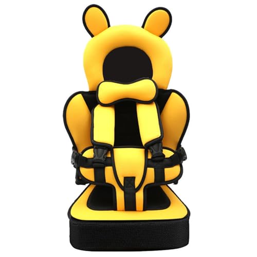 Portable Childrens Car Seat Cushion, Child Safety Car Seats, Safe & Portable Kids Car Seats Cushions for Travel (Yellow) von Jeeeun