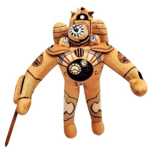 Jeenuuder 1 Stück Clockman Plüsch, Multiverse Clock Man, Plüsch, Spielzeug, Kissen aus PP-Baumwolle, Geschenke gefüllt mit Anime und Spielen, Plüschpuppe, Anime, Figur von Jeenuuder