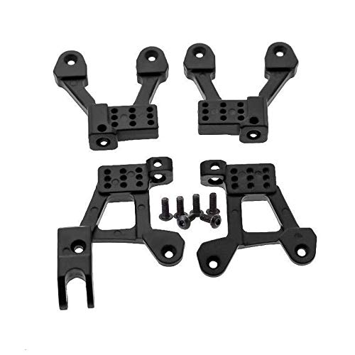 Jeenuuder 4 Stück Metall- und Stoßdämpfer für Axial SCX10 II 90046 90047 1/10 Stück Chenille-Upgrade, 1 Stück von Jeenuuder