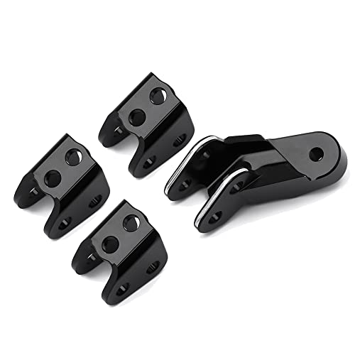 Jeenuuder 4 Stück Mount Set Aufhängung Links Stand für 1/10 RC Crawler Car Redcat Gen8 Ersatzteile Upgrade, Schwarz von Jeenuuder